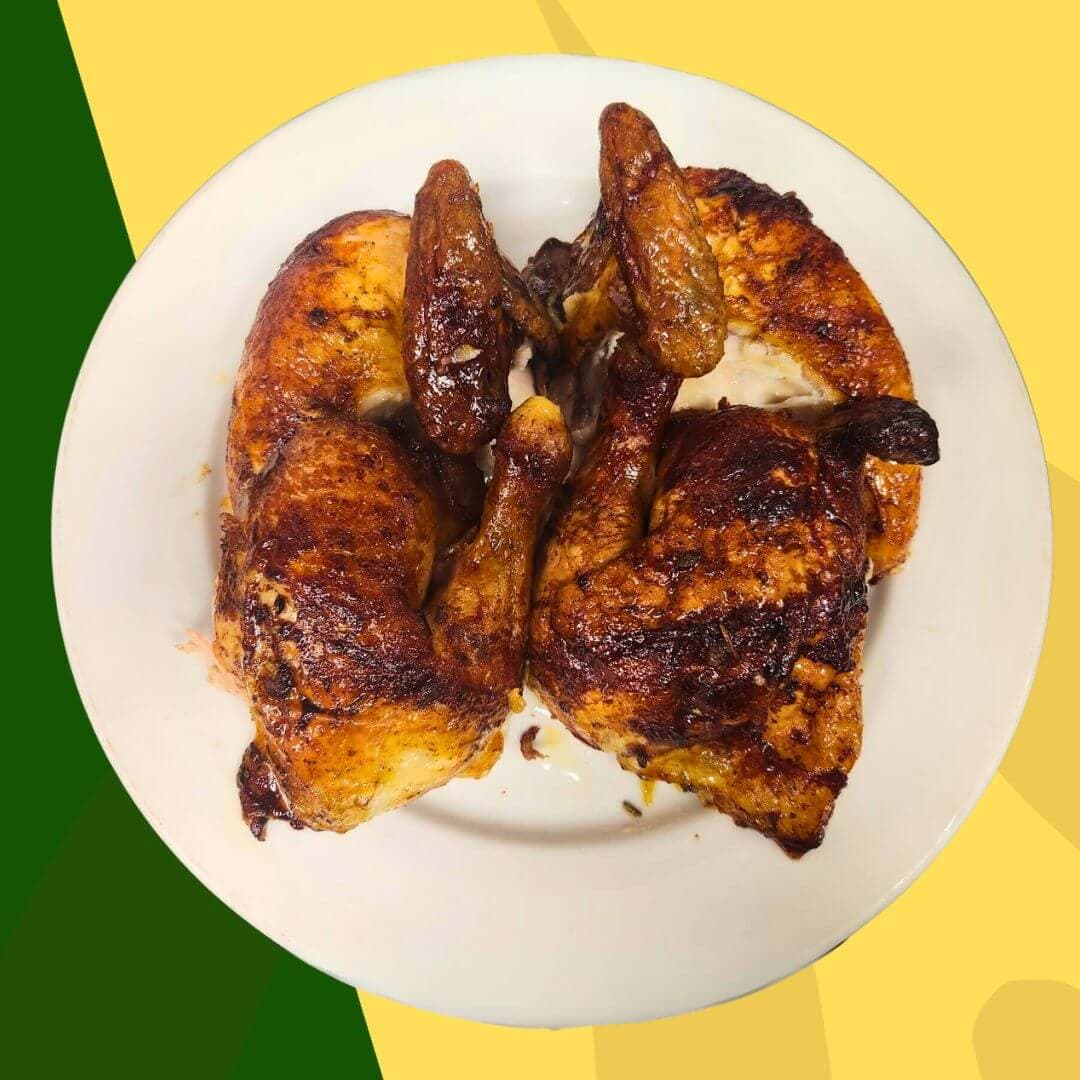 How we serve the 1 Pollo Entero Solo at our restaurant