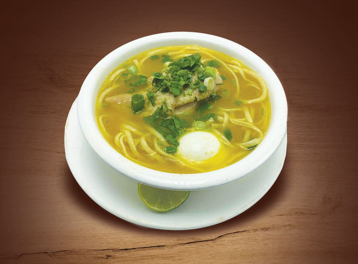 How we serve the Caldo De Gallina at our restaurant