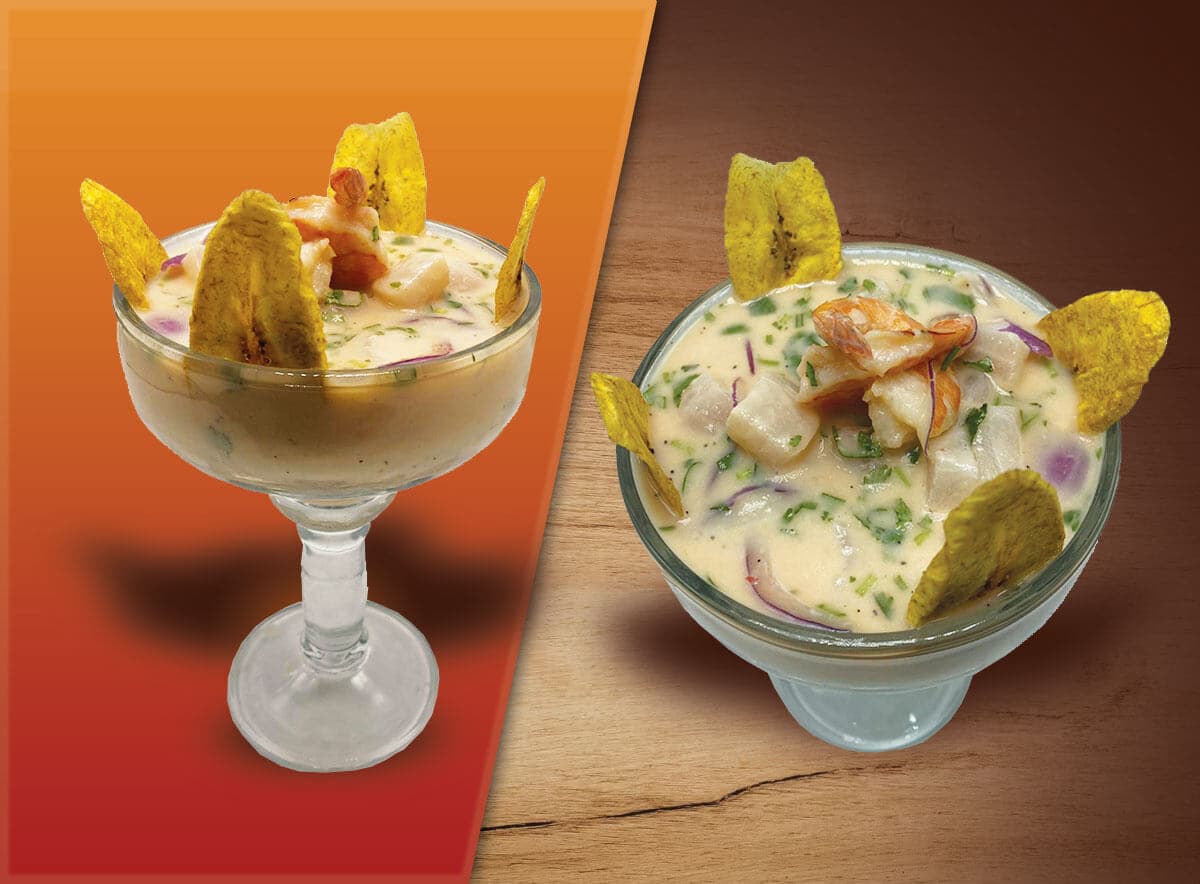 How we serve the Leche De Tigre at our restaurant