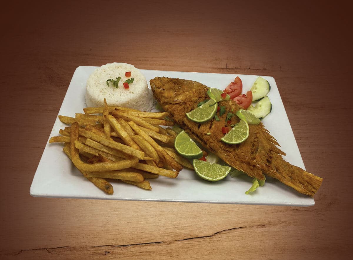 How we serve the Pargo Frito at our restaurant