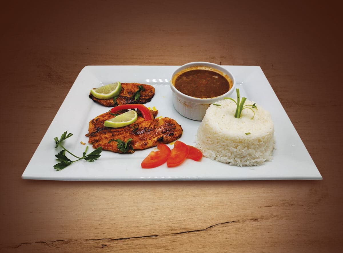 This is how we serve the Pechuga a La Plancha in our restaurant